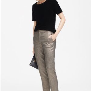 Banana Republic Avery Straight-Fit Metallic Pant